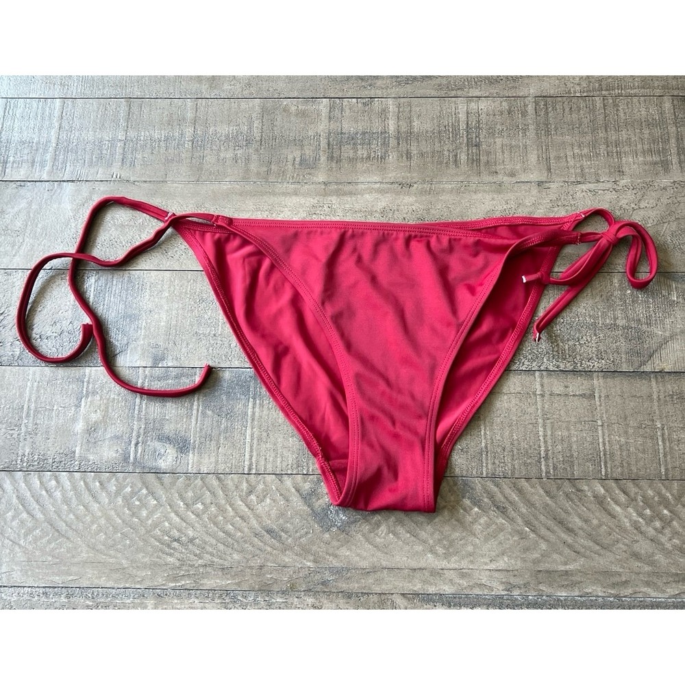 Doina Women's Red Side Tie Bikini Bottoms Size Large